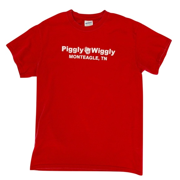 Piggly Wiggly Monteagle, Tennessee Red and White T-Shirt Size Small - Picture 2 of 10